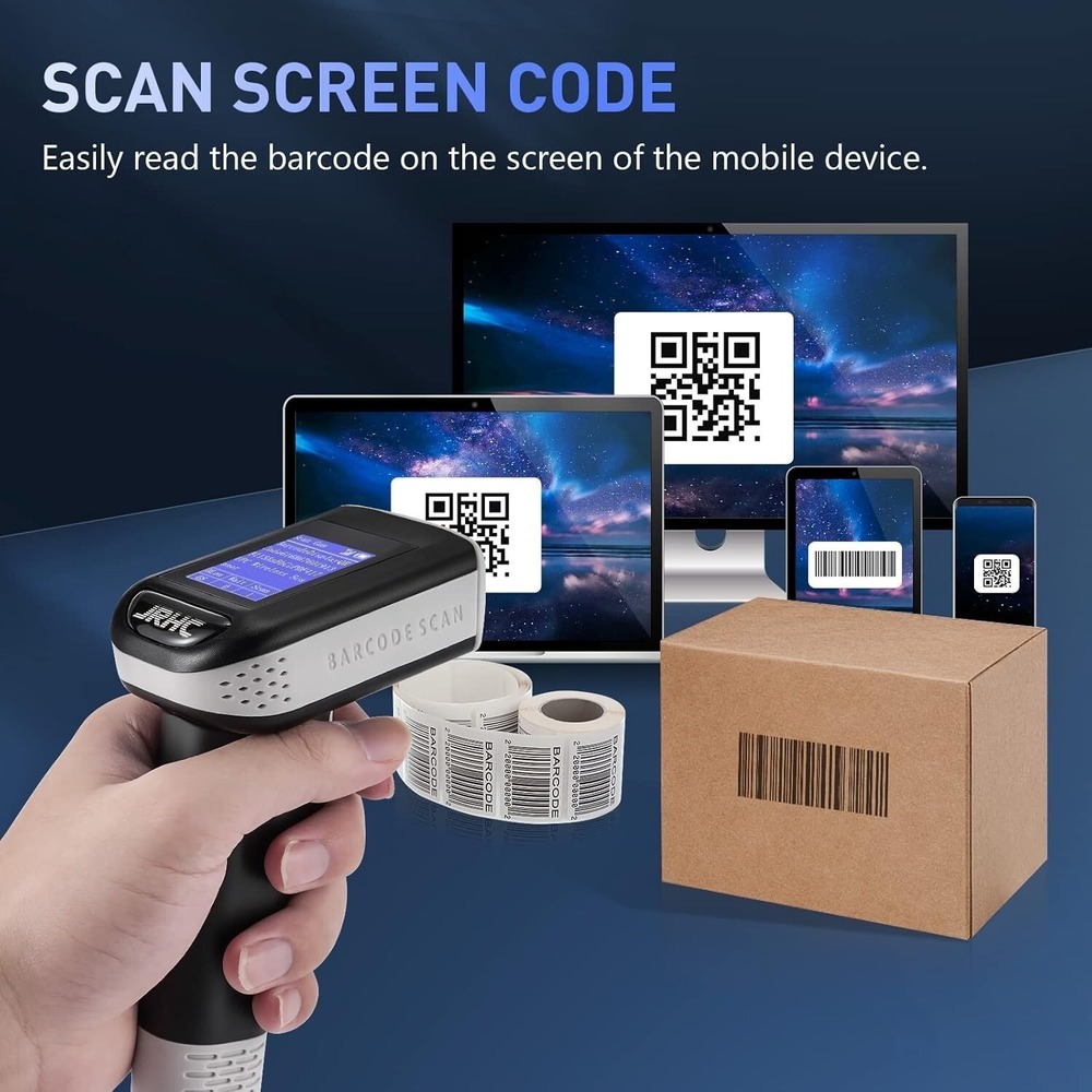 2D Barcode Scanner Wireless JRHC Bluetooth Qr Code Scanner Handheld Bar Code ... - Picture 4 of 9